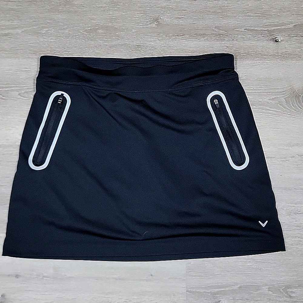 Callaway Women's golf skirt, black, Size Large, Side pockets